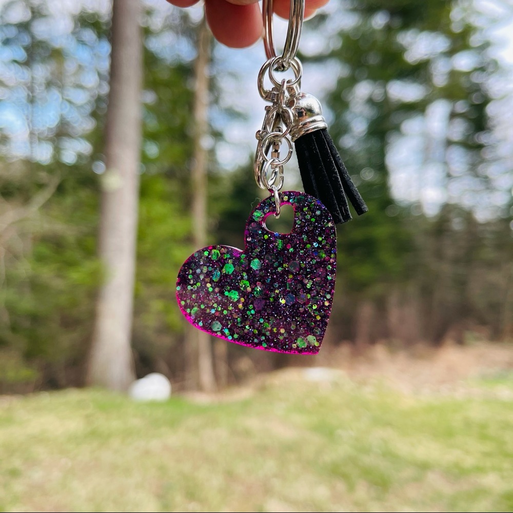 Heart Keychain/Resin Keychain